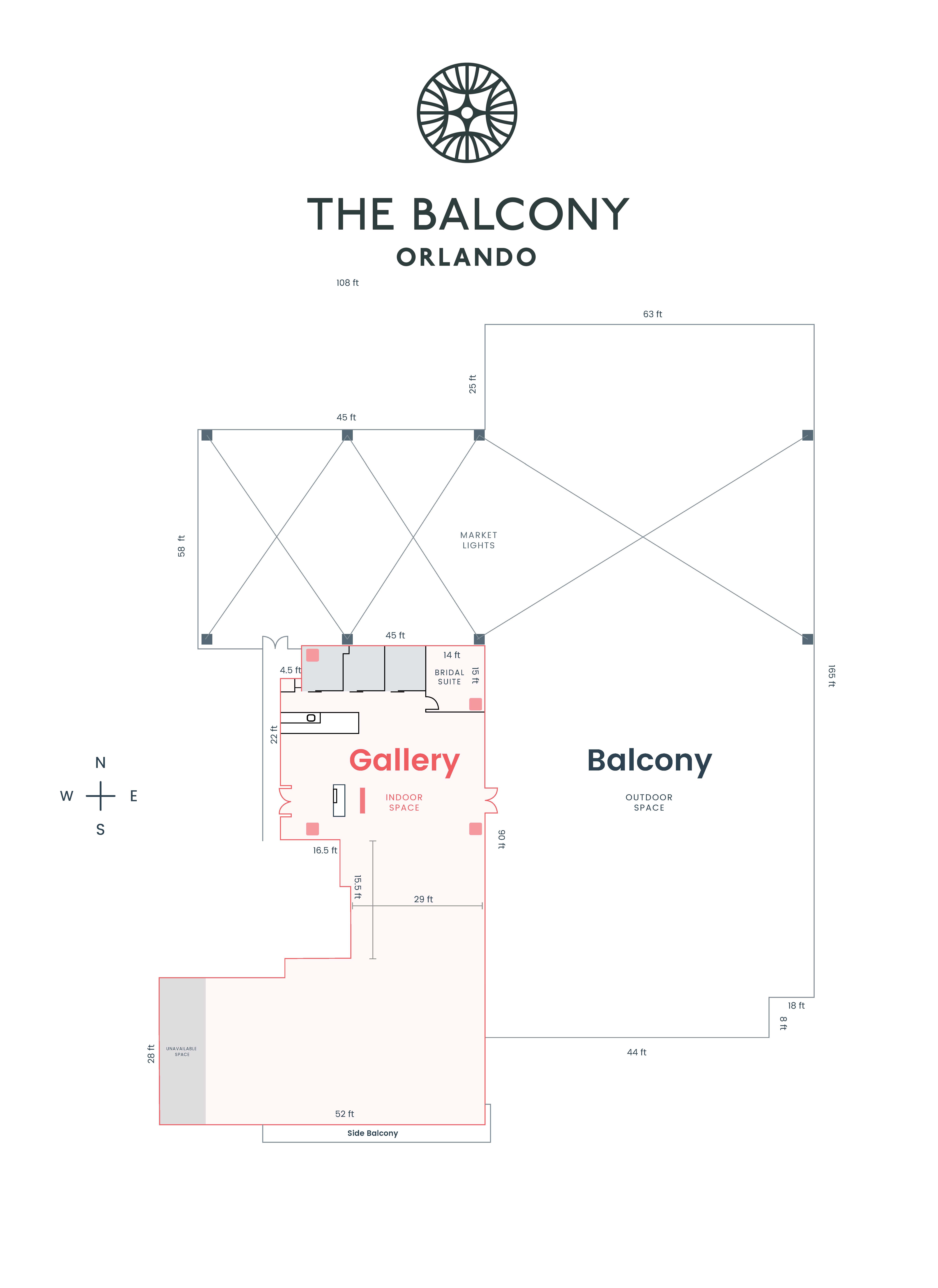 The Balcony Floor Plan Diagram